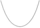 9ct White Gold Adjustable Curb Chain