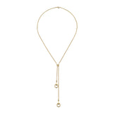 Gucci Horsebit 18ct Yellow Gold Lariat Necklace YBB79585000100U