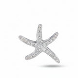 18ct White Gold 0.15ct Diamond Starfish Pendant Only