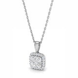 18ct White Gold 0.30ct Round Brilliant Cut Diamond Necklace