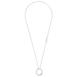 Roberto Coin 18ct White Gold 0.70ct Diamond Love In Verona Circle Necklace ADR888CL2307