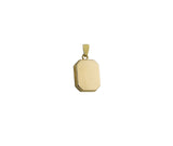 9ct Yellow Gold Rectangle Locket Only