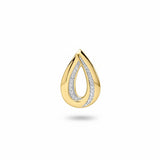 9ct Yellow Gold Diamond Teardrop Pendant Only GP2403