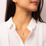 9ct Yellow Gold Green Sapphire, Pink Tourmaline And London Blue Topaz Trilogy Pendant Only GP2356