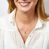 9ct Yellow Gold Emerald Pendant Only GP2372G