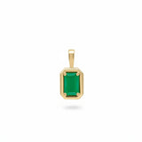 9ct Yellow Gold Emerald Pendant Only GP2372G