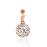 18ct Rose Gold 0.38ct Diamond Cluster Pendant Only