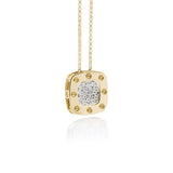roberto coin 18ct yellow gold 0.26ct diamond pois moi necklace