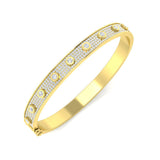 9ct Yellow Gold 1.59ct Diamond Bangle
