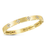 Roberto Coin 18ct Yellow Gold 0.46ct Diamond Love In Verona Bangle ADR888BA2011_01