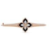 Roberto Coin 18ct Rose Gold 3.44ct Black Jade And 0.18ct Diamond Princess Flower Bangle ADV888BA2230_01
