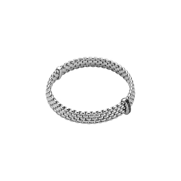 fope 18ct white gold panorama flex'it 0.70ct black diamond bracelet