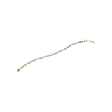 18ct Yellow And White Gold 1.60ct Diamond Line Bracelet