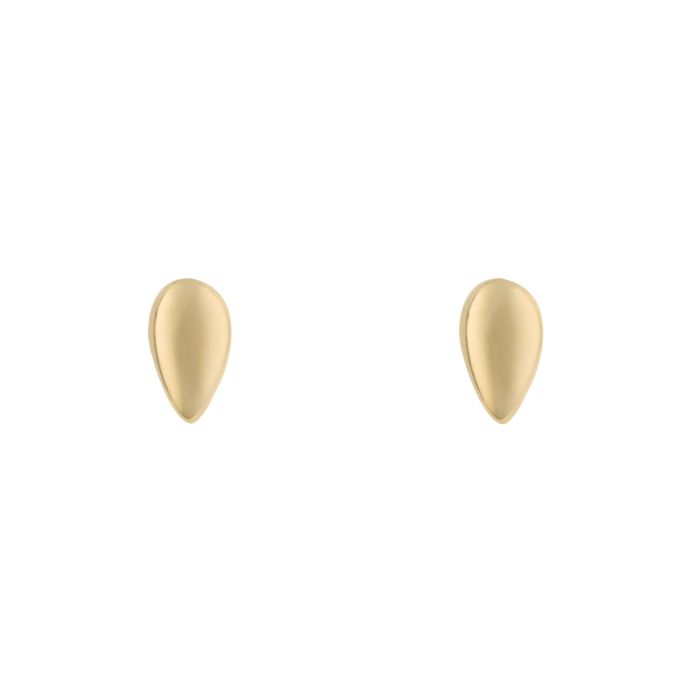 9ct Yellow Gold Teardrop Stud Earrings GE2433
