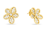 Roberto Coin 18ct Yellow Gold 0.75ct Diamond Jasmine Earrings ADR777EA3725