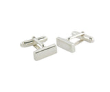 Silver Rectangle Cufflinks