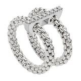 FOPE 18ct White Gold Prima Flex-It 0.15ct Diamond Ring 74008AX_BB_B_XBX