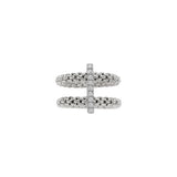 FOPE 18ct White Gold Prima Flex-It 0.15ct Diamond Ring 74008AX_BB_B_XBX