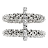 FOPE 18ct White Gold Prima Flex-It 0.15ct Diamond Ring 74008AX_BB_B_XBX