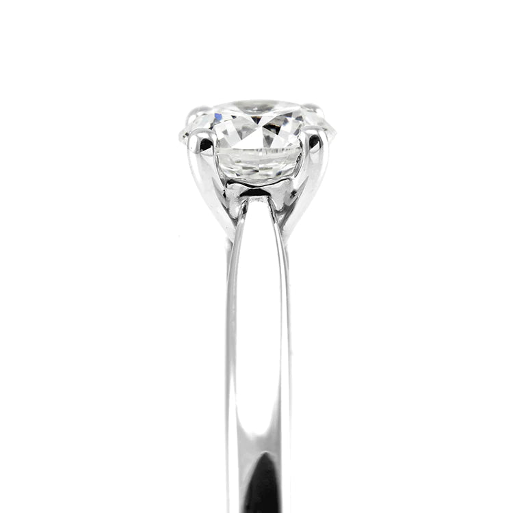 The Magnolia Platinum Round Brilliant Cut Diamond Solitaire 0.24ct-0.50ct Engagement Ring