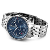 breitling navitimer 41mm blue dial automatic gents watch