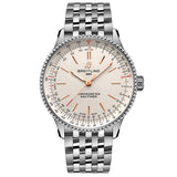 breitling navitimer 36mm cream dial automatic watch