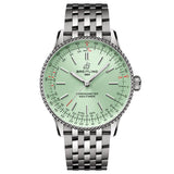 Breitling Navitimer 36mm Mint Green Dial Automatic Watch A17327361L1A1