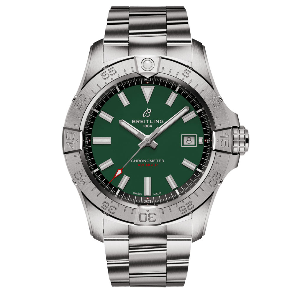 Breitling Avenger 42mm Green Dial Automatic Gents Watch A17328101L1A1