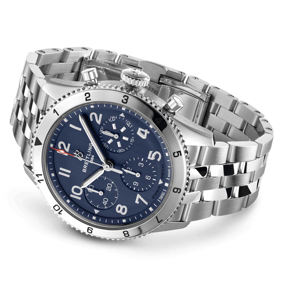 Breitling Classic AVI Tribute to Vought F4U Corsair 42mm Blue Dial Automatic Chronograph Gents Watch A233801A1C1A1