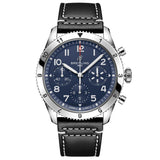 breitling classic avi tribute to vought f4u corsair 42mm blue dial automatic chronograph gents watch