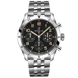 breitling classic avi p-51 mustang 42mm black dial automatic chronograph gents watch
