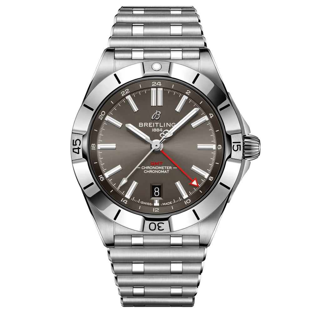 Breitling Chronomat GMT 40mm Grey Dial Automatic Gents Watch A32398101