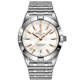 breitling chronomat 32mm mop diamond dot dial ladies quartz watch