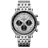 Breitling Navitimer B01 Chronograph 43mm Silver Dial Automatic Gents Watch AB0138241G1A1
