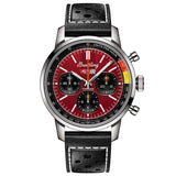breitling top time b01 chevrolet corvette 41mm red dial automatic chronograph gents watch