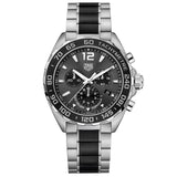 TAG Heuer Formula 1 43mm Grey Dial Steel & Ceramic Quartz Chronograph Gents Watch CAZ1011.BA0843