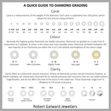 18ct Yellow Gold 0.11ct Round Brilliant Cut Diamond Grain Set Half Eternity Ring