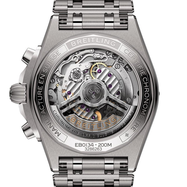 Breitling Chronomat B01 42mm Anthracite Dial Titanium Automatic Chronograph Gents Watch EB0134101M1E1