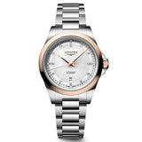 Longines Conquest 30mm MOP Diamond Dot Dial Steel and 18ct Pink Gold Automatic Ladies Watch L3.320.5.87.6