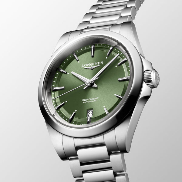 Longines Conquest 38mm Green Dial Automatic Watch L3.720.4.02.6