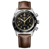 Longines Spirit Pilot Flyback 39.5mm Black Dial Manual Wound Chronograph Gents Watch L3.721.4.53.2