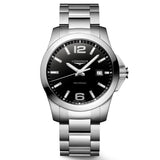 Longines Conquest 41mm Black Dial Quartz Gents Watch L3.759.4.58.6