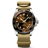 Longines HydroConquest GMT 41mm Brown Dial Automatic Gents Watch L3.790.4.66.2