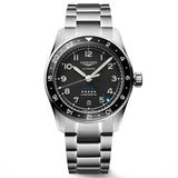 Longines Spirit Zulu Time GMT 39mm Black Dial Automatic Watch L3.802.4.53.6