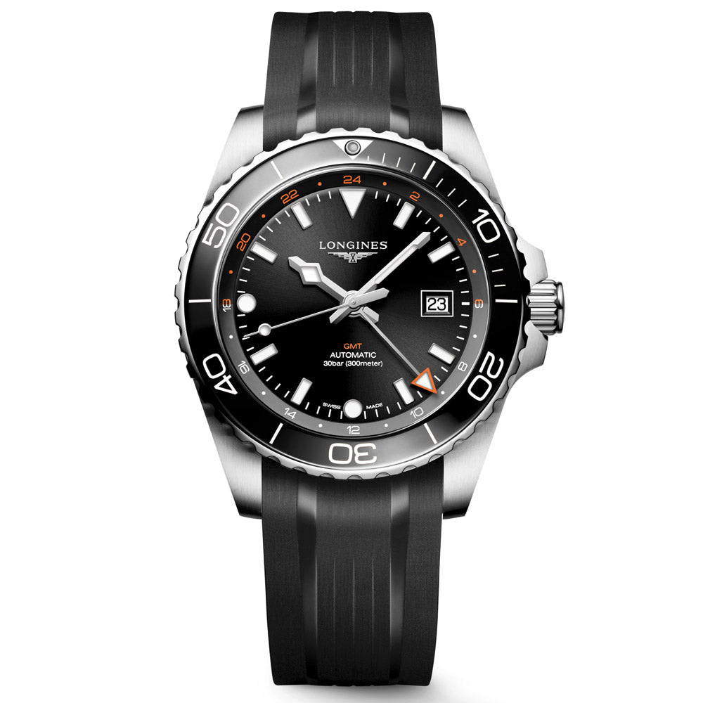 Longines HydroConquest GMT 43mm Black Dial Automatic Gents Watch