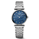 Longines La Grande Classique 24mm Blue MOP Diamond Dot Dial Ladies Quartz Watch L4.209.4.81.6