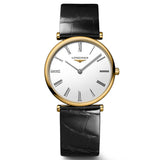 Longines La Grande Classique 29mm White Dial Yellow PVD Steel Ladies Quartz Watch L4.512.2.11.2