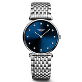 Longines La Grande Classique 29mm Blue Dial Diamond Ladies Quartz Watch L4.512.4.97.6