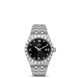 tudor royal 28mm black dial ladies watch