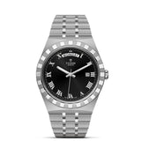 tudor royal 41mm black dial gents watch